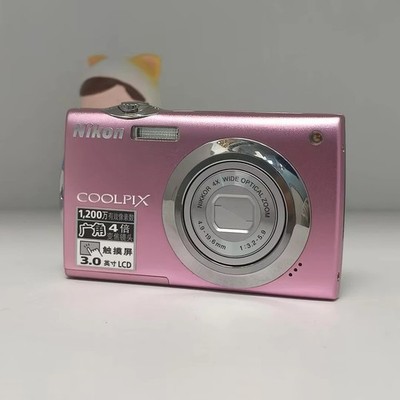 Nikon Coolpix S4000 Pink Digital Camera 12MP 4x Optical Zoom Touch Screen Tested