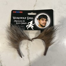 Wolfman Flexi Ears - Wolf - Werewolf - Brown - Costume Accessory - One Size