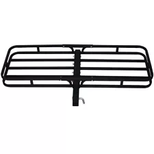 Hitch Mount Cargo Carrier Rack Rear Luggage Basket for SUV Truck Car