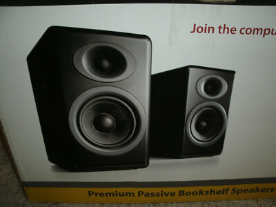 Audioengine P4B Passive Speakers - Satin Black - New/Open Box