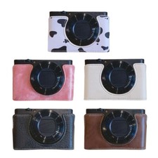 Elegant Leather Camera Case Half Camera Sleeve Bag Durability Camera Bag