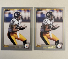 HINES WARD  2001 TOPPS #175 - 2 Card Lot  Pittsburgh Steelers / Georgia Bulldogs