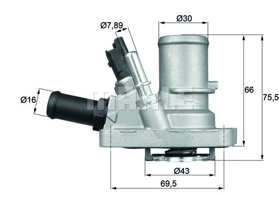 Mahle Ti 144 88 Thermostat, KÜHlmittel FÜR Abarth Alfa Romeo Chrysler Fiat Lanci-image