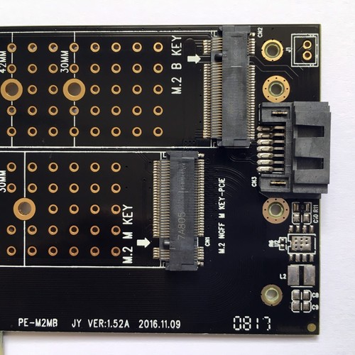 M.2 PCI-E 4.0 X4 Adapter Card for PM953 PM963 Nytro 5000 NVMe SATA 22110 SSD - Picture 4 of 4