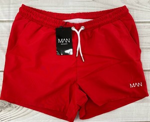 Red Lined Swim Shorts Size Medium MAN 