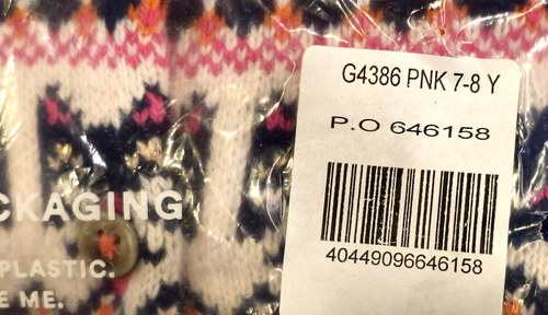 Mini Boden Fair Isle Cardigan Halloween CAT NWT New 7-8 - Imagen 10 de 10
