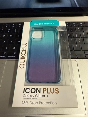 Quickcell Icon Plus 2021 Case Fits iPhone 12/13 Mini, Galaxy Glitter Design