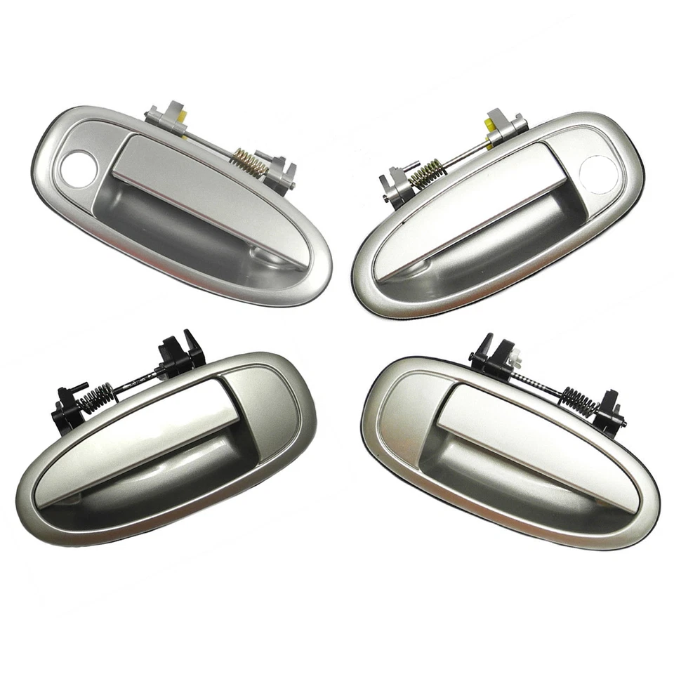 Set of 4PCS Outside Door Handle For 1995-1999 Toyota Avalon 1C8 Silver Metallic - Image 2 of 4
