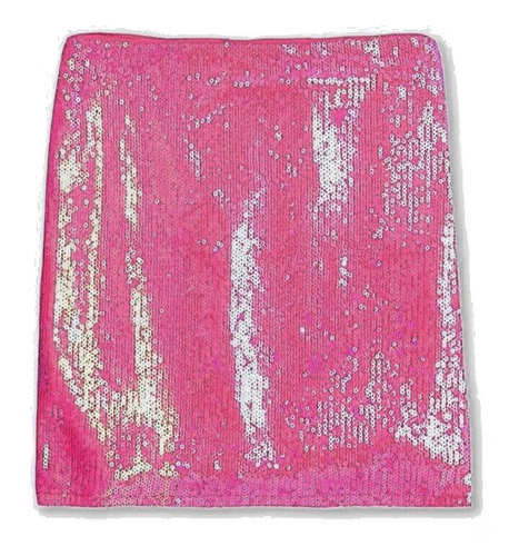 $69 Saks 5th GB Girls Size 14 Pink Sequin Skirt Bubble Gum Barbie Inspo! - Picture 3 of 5