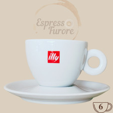 illy original Logo Cappuccinotasse mit Untert...