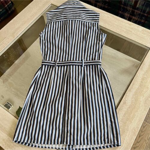 Fendi One Piece Blue White Multicolor Striped Women's Size 42 From Japan Used - Picture 7 of 10