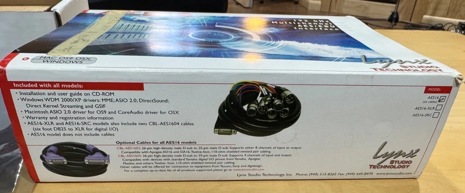 Lynx AES16-G with the cable, original box - Image 4 of 4
