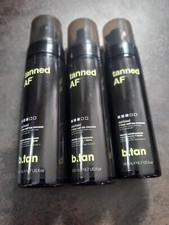 Lot of 3-b.tan Ultra Dark Self Tanner/Tanned AF-100 Natural 1 Hour Sunless Tan