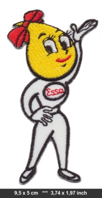 ESSO ESSOLINA Aufnäher Patch Tankstelle Happy Motoring gas petrol station