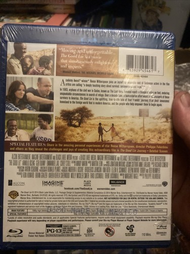 The Good Lie Blu-ray Reese Witherspoon Brand New/ Sealed - Picture 2 of 2