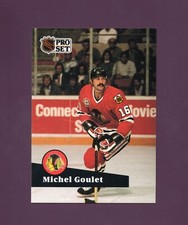 1991 Pro Set Michel Goulet #50 French Set - Chicago Blackhawks