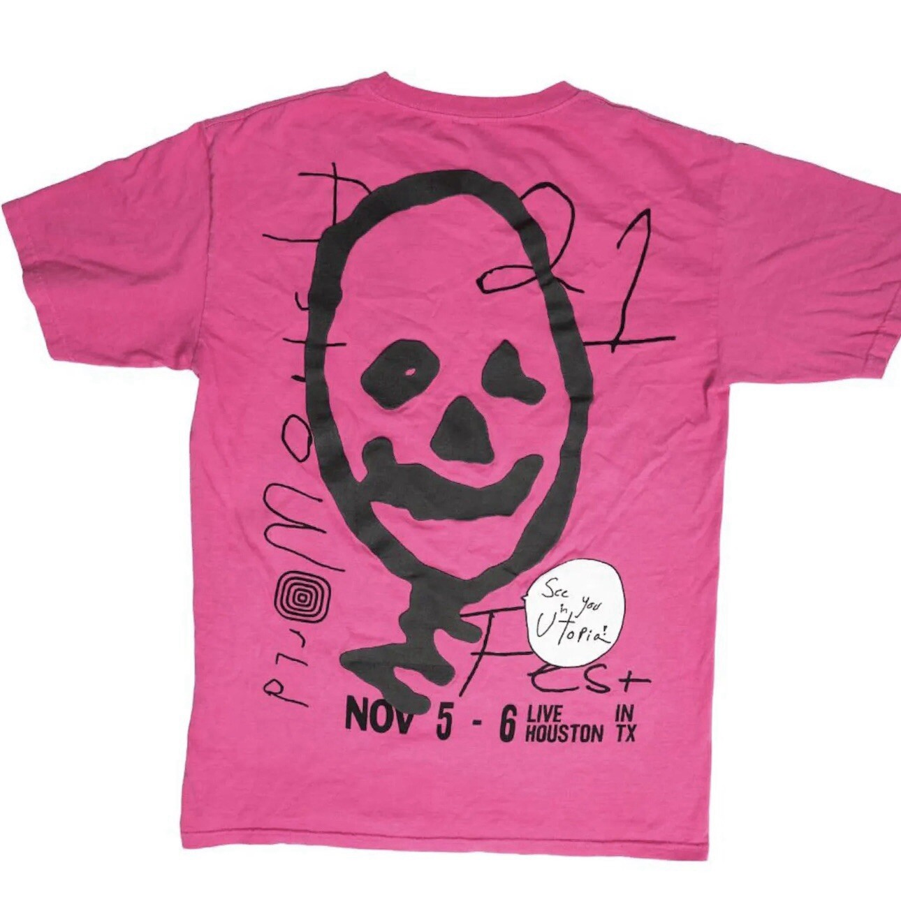 ALTRA T shirt Cactus Jack di Travis Scott altro lato 'rosa'