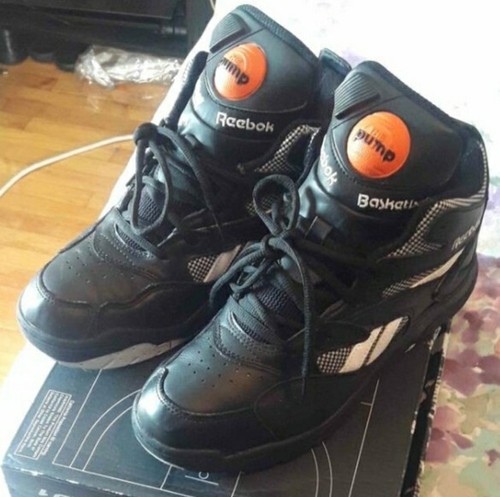 Reebok Pump D-Time Dee Brown Black \u0026amp; White Retro Sz 8us Omni | eBay