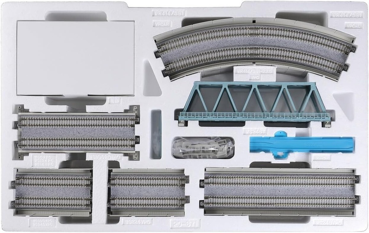 KATO 20-871 N gauge V12 double-track line crossing setmodel
