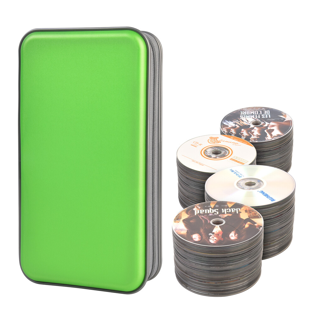96 Disc CD Case Holder DVD Storage Wallet Bag Portable VCD Organizer Bag Green eBay