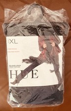 NEW HUE Bootcut Polished Knit Denim Leggings Midnight-Rinse Cotton Flared XL NWT