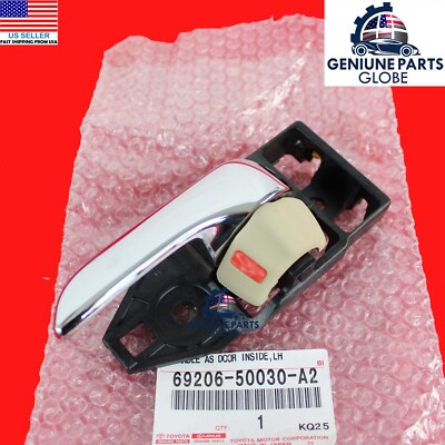 GENUINE LEXUS 01-06 LS430 LEFT DRIVER DOOR INSIDE HANDLE IVORY