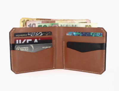 スターバックス men women wallet purse bifold cow Leather ID Card Holder pocket