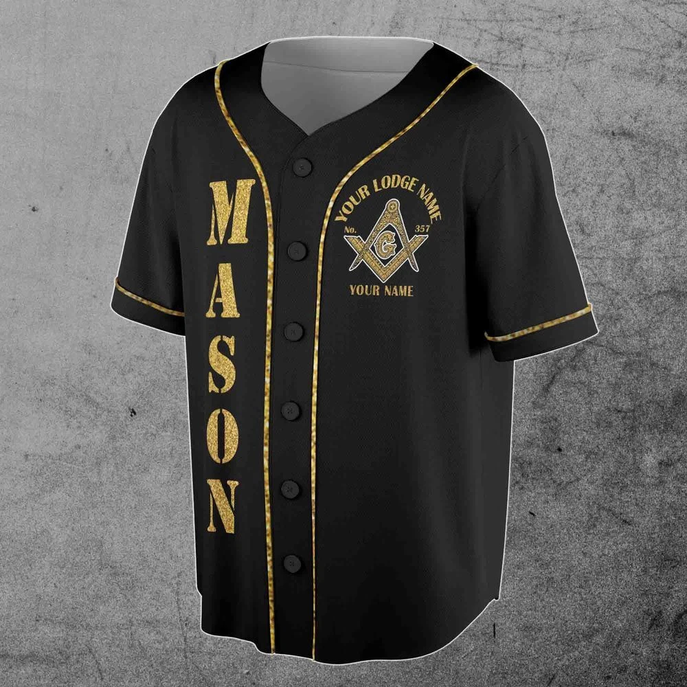 Greats Mason, Masonic Prince Hall Masons Baseball Jersey
