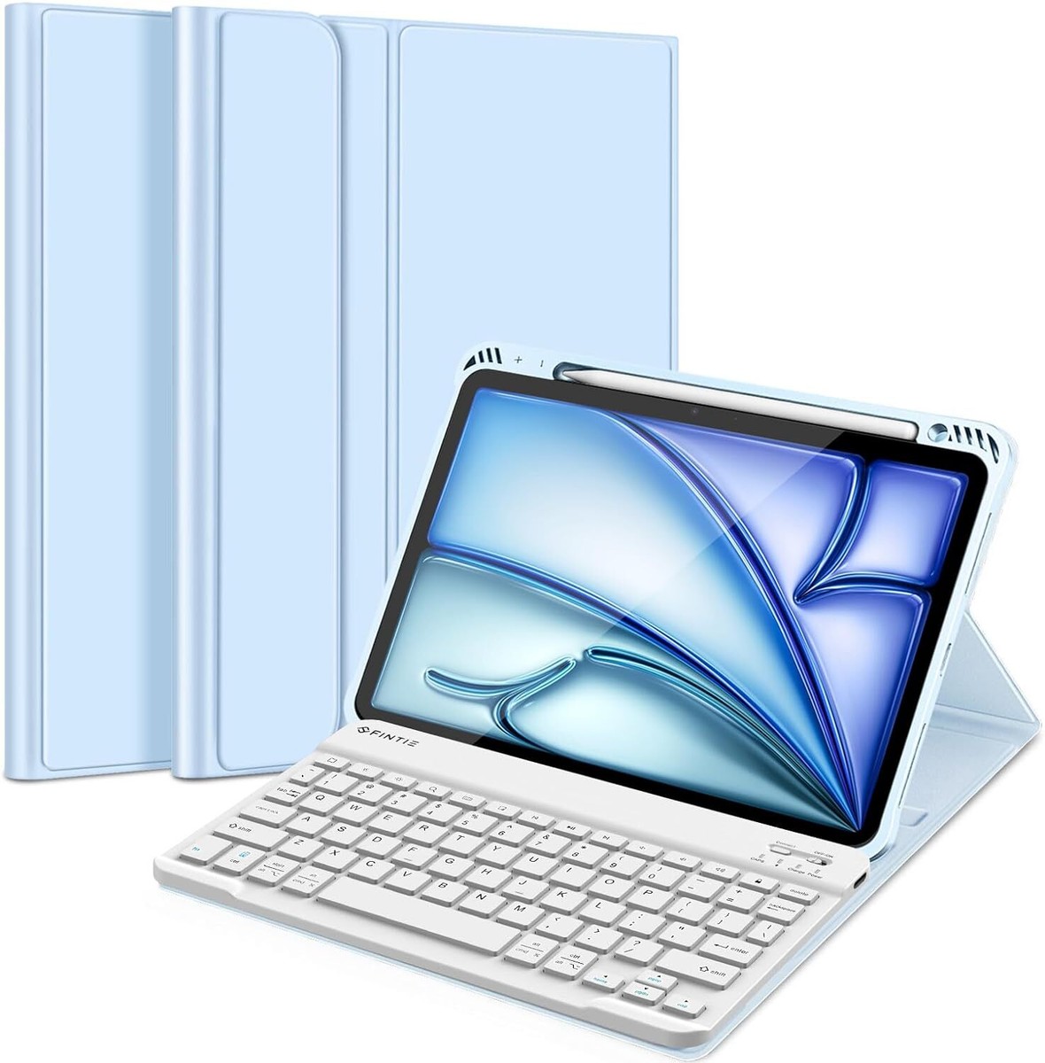 Keyboard Case for iPad Air 11-inch M3 (2025) TPU Cover w Keyboard Case for iPad Air 11-inch M3 (2025) TPU Cover w