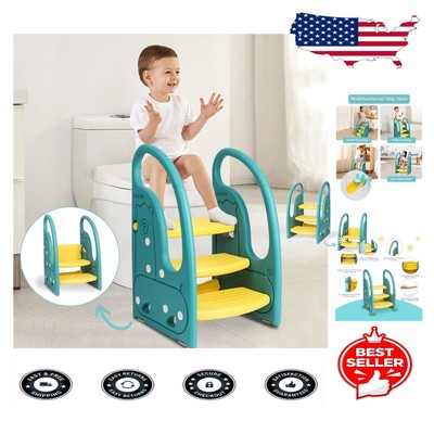 Lightweight Toddler Helper Chair & Step Stool - Adjustable, Eco-Friendly Design
