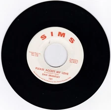 NORTHERN SOUL 45RPM - DAN BRANTLEY ON SIMS - RARE!  BEAUTIFUL COPY!!!