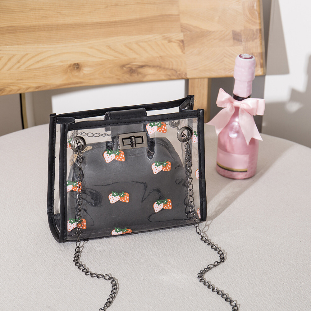 Coloranimal Damen Clutch Mit Jeans-Druck – 21,5x14,5x6,5 Cm, Kosmetiktasche Aus Kunstleder