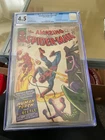 AMAZING SPIDER-MAN #21     CGC 4.5.    Human Torch Appearance! Marvel Comic 1965