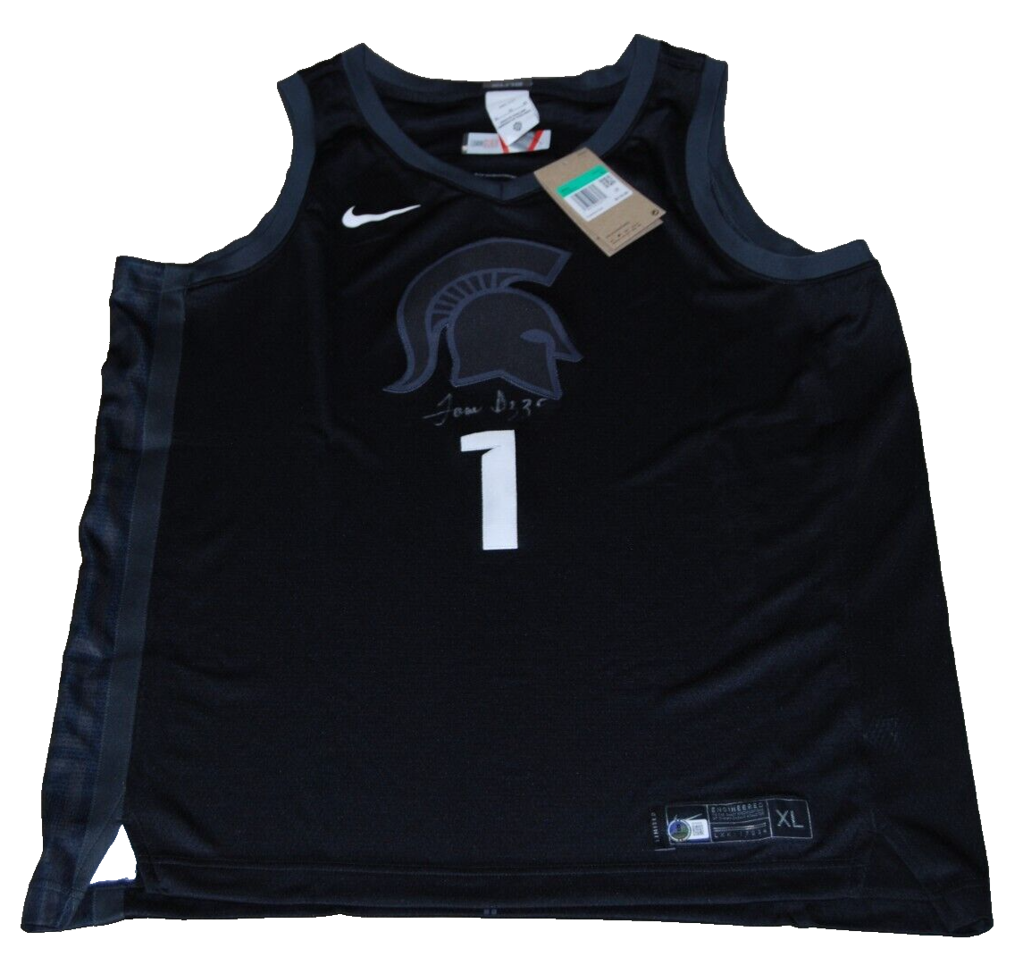 TOM IZZO signed (MICHIGAN STATE SPARTANS) NIKE basketball jersey BECKETT BP89956 