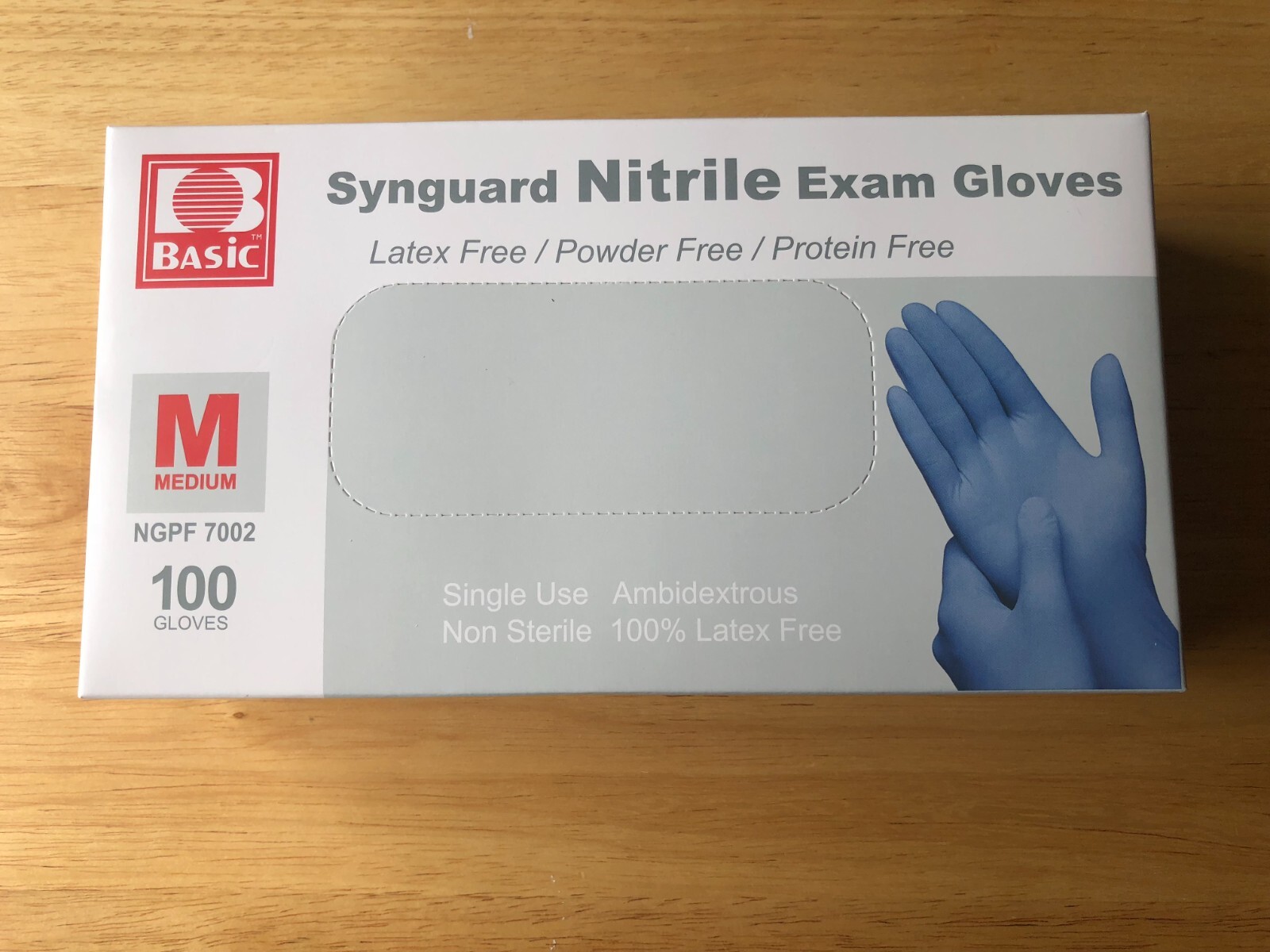 Basic Synguard Nitrile Exam Gloves 2 Boxes Medium eBay