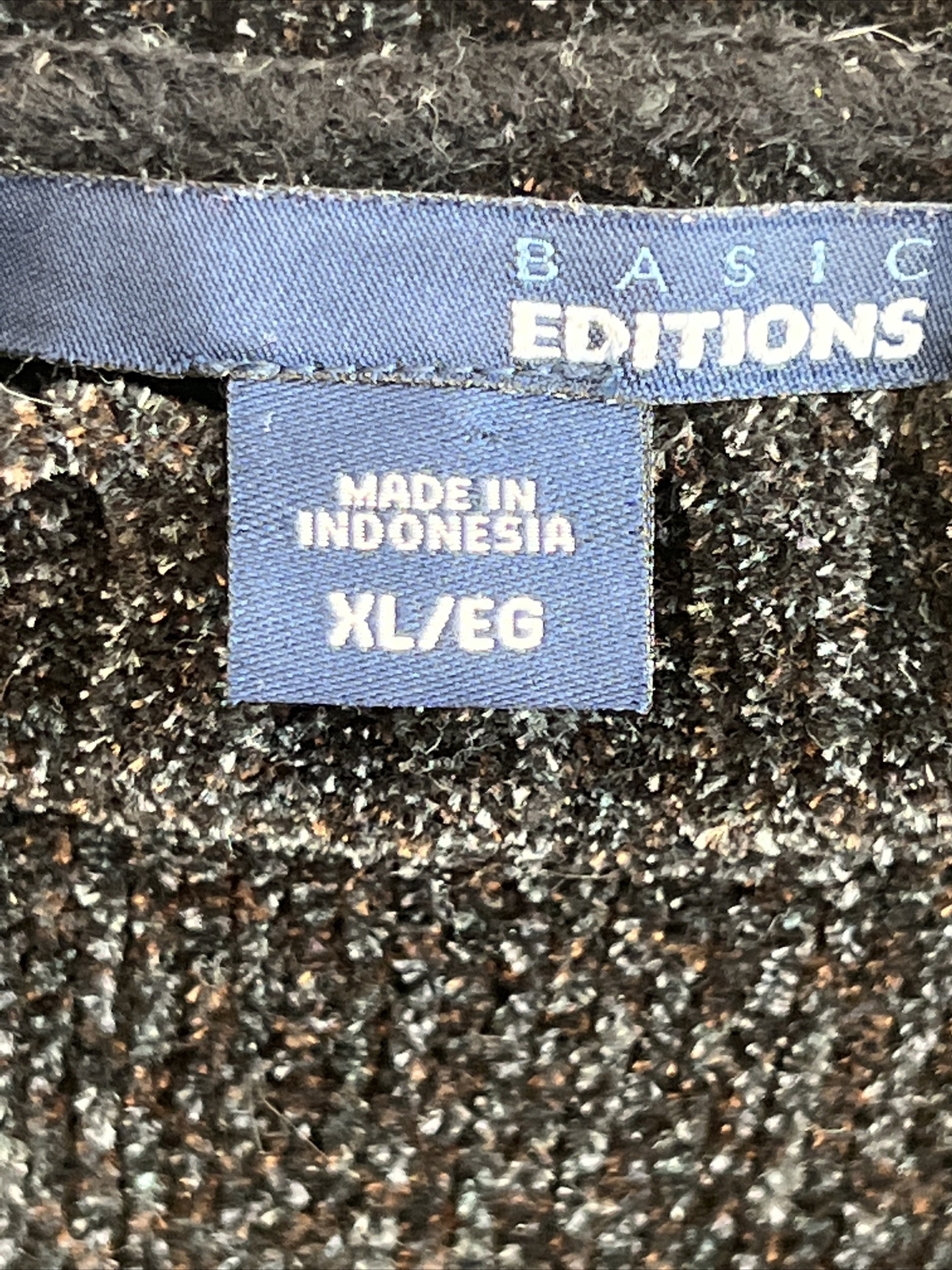 Basic Editions Sweater Size XL Pull Over Crew Nec… - image 3