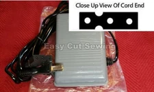 Singer 14U Foot Control Pedal Sewing Machine Serger Euro Pro 380A, 384, 385X  DS