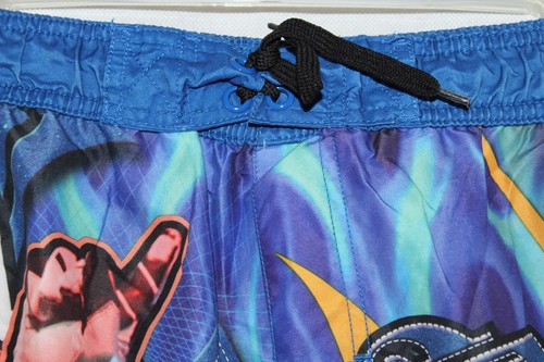 WWE Rey Mysterio Jr Boys XL 14 16 Blue Multicolor All Over Print Swim Trunks - Picture 3 of 12