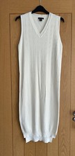 Cream Sleeveless Jumper Dress - size S