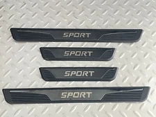 For Toyota RAV-4 Sport Accessories BLK Car Door Scuff Sill Cover Protector Trim