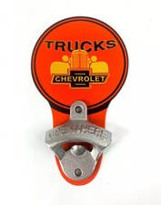 Chevrolet Trucks Sign Bottle Opener - W Grille Bowtie - Metal Wall Mount