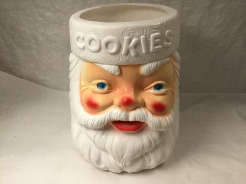 Empire blow mold santa cookie jar no lid - Picture 1 of 8