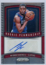 2019-20 Prizm Basketball Mfiondu Kabengele Rookie Penmanship Auto #RP-MFK LAC