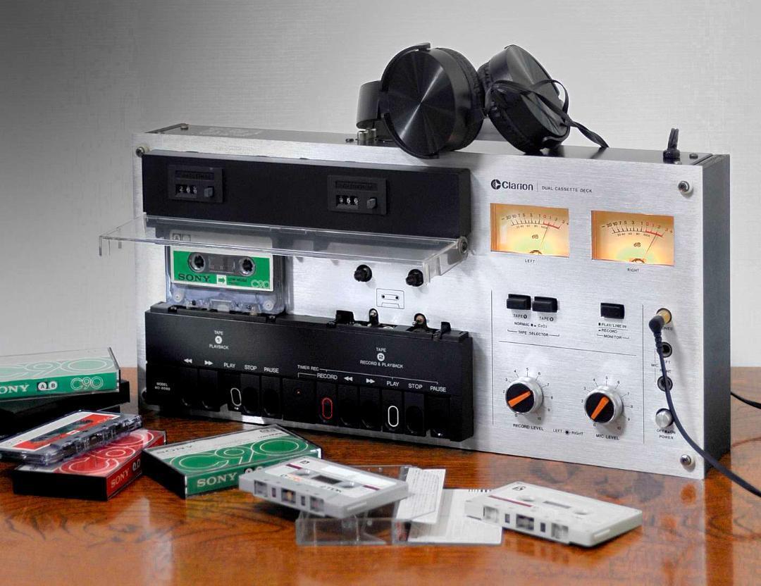 Clarion MD-8080A Dual Stereo Cassette Deck Player Recorder Clarion MD-8080A Dual Stereo Cassette Deck Player Recorder