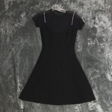 Cache Made in USA Short Sleeve Dress Size XS missing gem on Shoulder