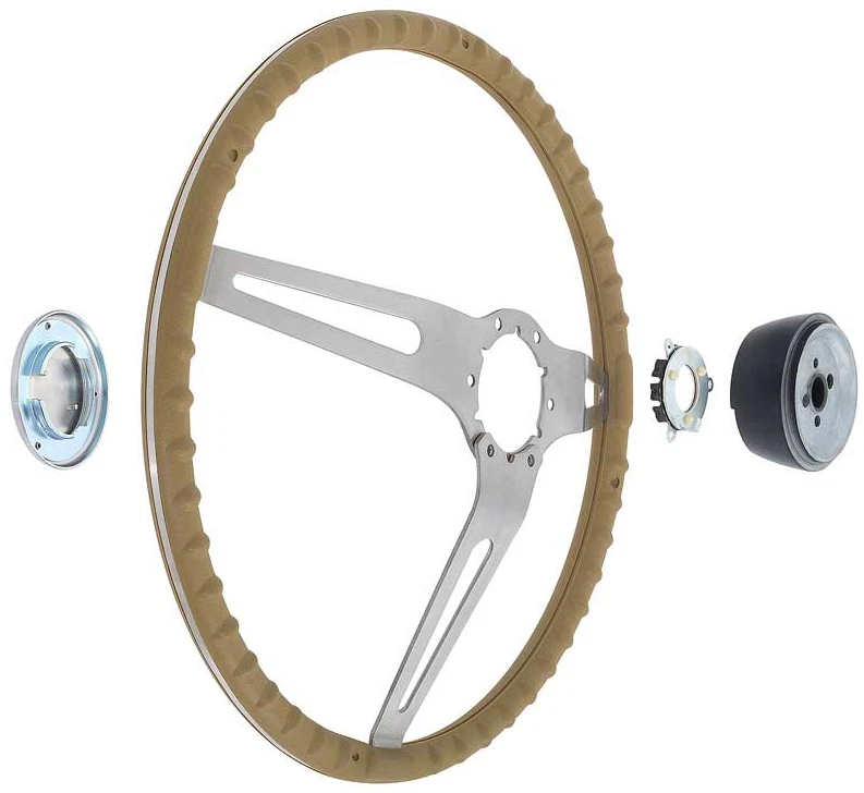 OER 15" Saddle Grip Cushioned Steering Wheel Kit For 1967-1972 Chevy/GMC Trucks - Image 4 of 4