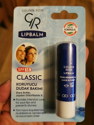 Lippenpflege Lipbalm classic Golden Rose aus derTürkei für Sammler wie Labello