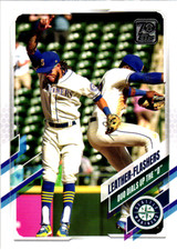 2021 Topps Update Series Baseball Team Card #US144 Leather Flashers Mariners