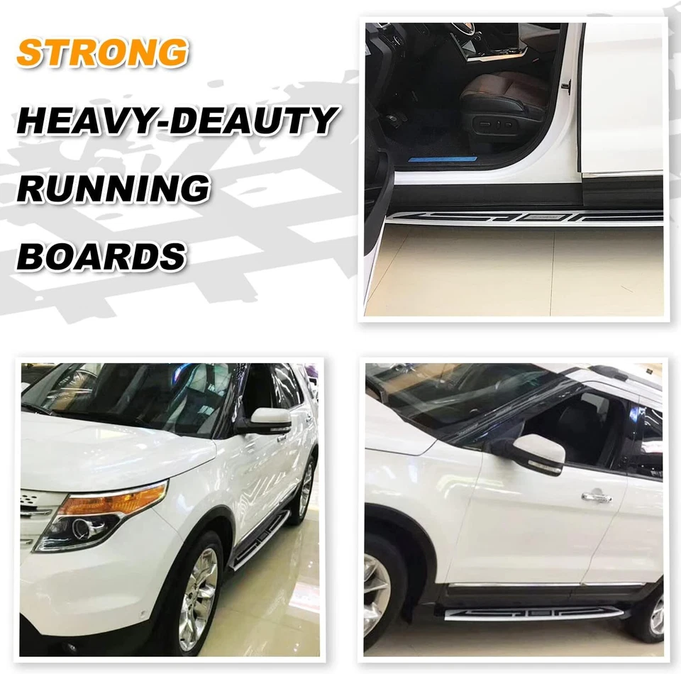 Escalón lateral para Ford Explorer 2011-2019 estribo barra Nerf plataforma placa Iboard Foto 4 de 4