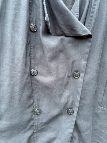 Marks And Spencer Navy Lightweight Soft Jacket Short Mac With Pockets Size 20 - Picture 7 of 14